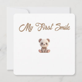 Little Forest Friends Baby Milestone Card –My Firs Feiertagskarte