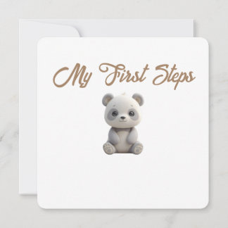 Little Forest Friends Baby Milestone Card –My Firs Feiertagskarte