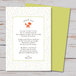 Little Fox Babydusche danke