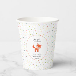 Little Fox Babydusche Pappbecher