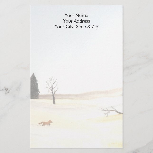 Little Fox Briefpapier (Vorderseite)