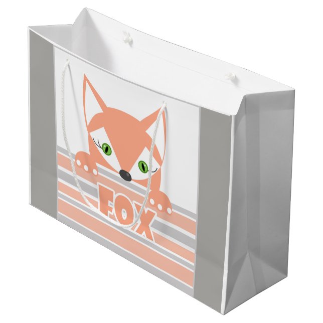 Little Fox Große Geschenktüte (Vorderseite Schrägansicht)