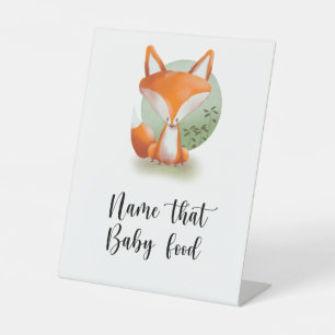 Little Fox - Name dieses Babynahrung Sockelschild