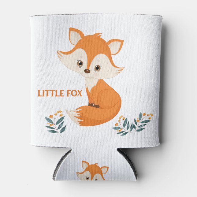 Little Fox, Niedliches Waldtiertier, kann kühler w Dosenkühler (Vorderseite)
