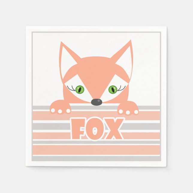 Little Fox Serviette (Vorderseite)