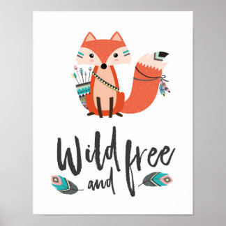 Little Fox Wild und kostenloses Poster