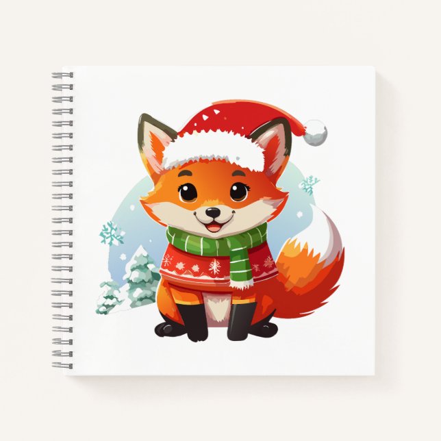 Little Fox's Christmas Eve Notizbuch (Vorderseite)