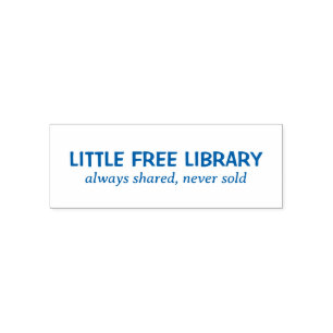Little Free Library Always Shared Book Permastempel