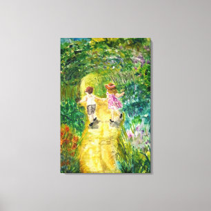 Little Friends - Happiness Canvas Print Painting Leinwanddruck