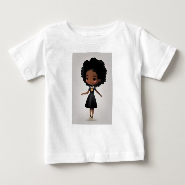 Little Fro Princess Baby T-shirt (Vorderseite)