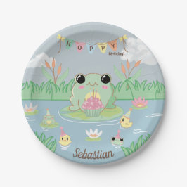 Little Frog Pond Kid's Birthday Pappteller