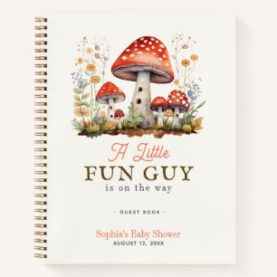 Little Fun Typ Mushroom Boy Baby Shower Gästebuch Notizbuch