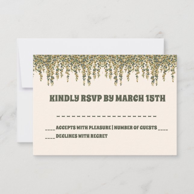 Little Fungi Gender Neutral Baby Shower RSVP Card (Vorderseite)