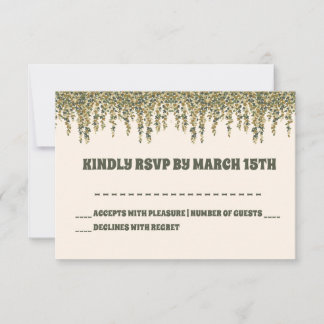 Little Fungi Gender Neutral Baby Shower RSVP Card Karte