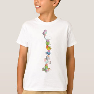 Little Funny Liebling Vögel Tower Illustration T-Shirt