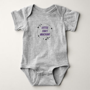 "Little Furz Machine" Funny Baby Bodysuit Strampler