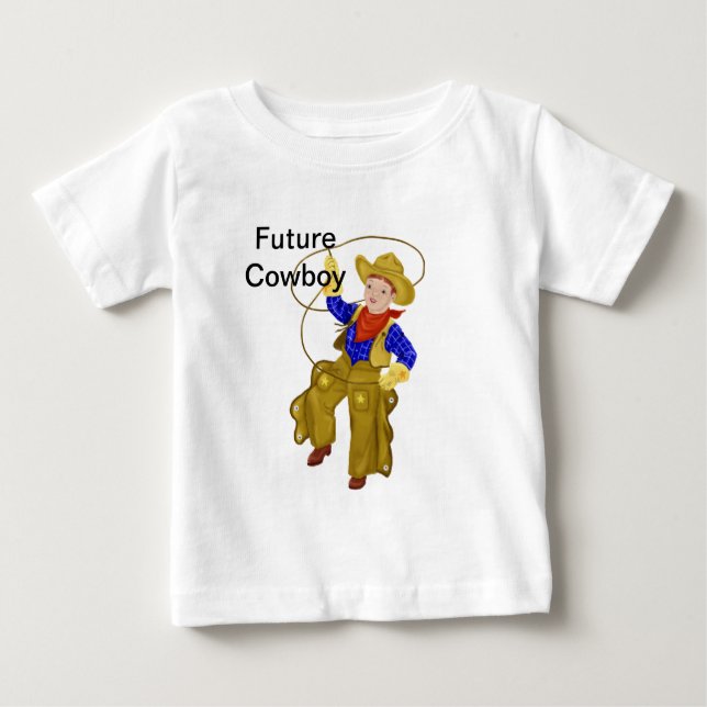 Little Future Cowboy Baby T-shirt (Vorderseite)