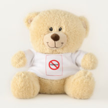 Little Fuzzy Bunnies "No Terror" Warning Sign on a