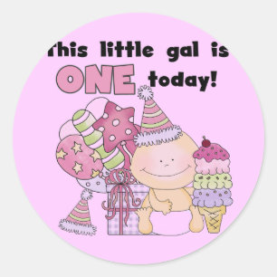 Little Gal ist ein Tshirts und Geschenke Runder Aufkleber