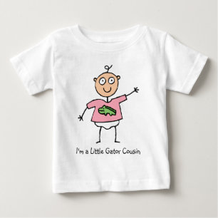 Little Gator Cousin - Girl Baby T-shirt