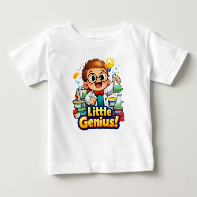 Little Genius Cute Baby Illustration Baby T-shirt (Vorderseite)