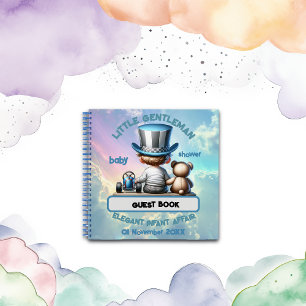 Little Gentleman Baby Shower   Gästebuch Notizbuch