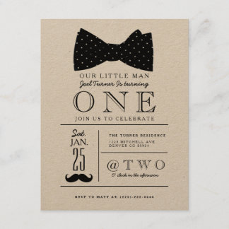 Little Gentleman Birthday Party Einladung