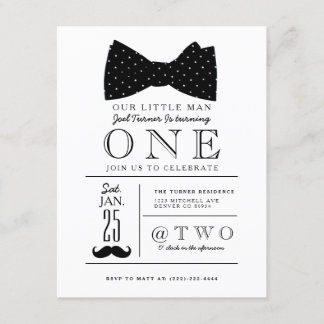 Little Gentleman Birthday Party Einladung