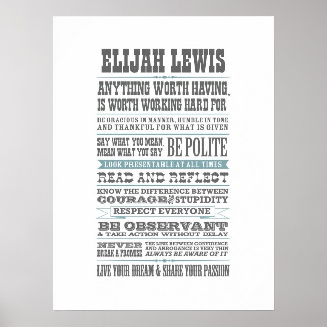 Little Gentleman Poster (Vorne)