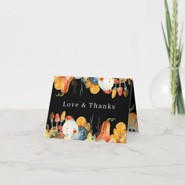 Little Ghost Halloween Kinderdusche Danke (Vorderseite)