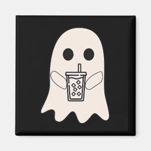 Little Ghost Iced Coffee Halloween-Kostüm Magnet