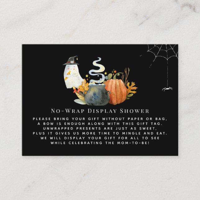 Little Ghost | Keine Wrap Display Duscheinlage Begleitkarte (Vorderseite)