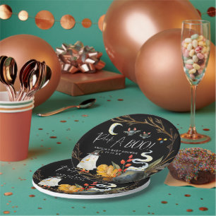 Little Ghost   Niedliche Halloween-Kinderdusche Pappteller