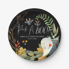 Little Ghost | Niedliche Halloween-Kinderdusche Pappteller