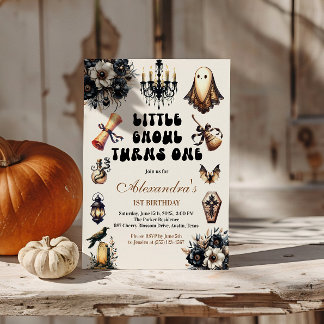 Little Ghoul Erster Geburtstag Einladung