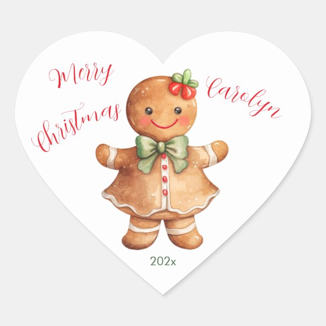 Little Gingerbread Girl Sticker (Vorderseite)