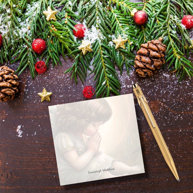 Little Girl Angel Radiant Light Halo beten Post-it Klebezettel (Von Creator hochgeladen)