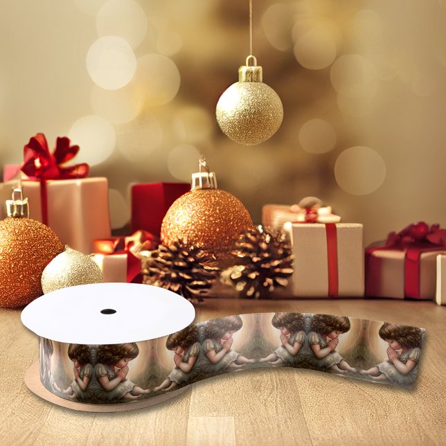 Little Girl Angel Radiant Light Halo beten Satinband (Von Creator hochgeladen)