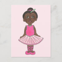 Little Girl Ballerina Ballerina Tänzer Pink Rose T