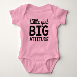 Little Girl Big Attitude Baby Strampler