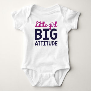 Little Girl Big Attitude Baby Strampler