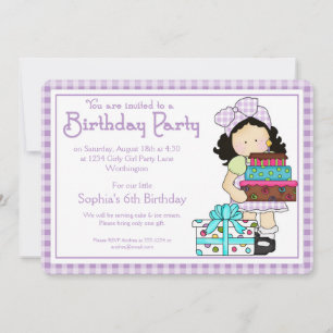 Little Girl Birthday Party Einladung Country Girl