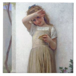Little Girl, Bouguereau Fliese