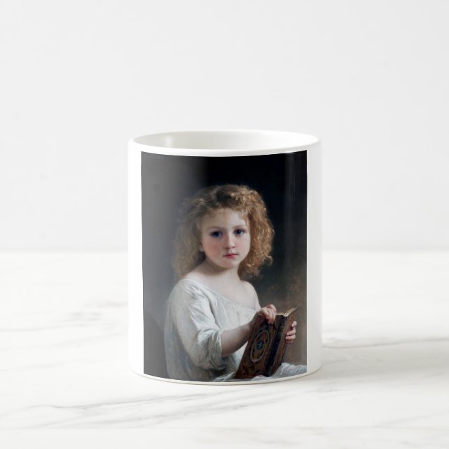 Little Girl, Bouguereau Kaffeetasse (Mittel)