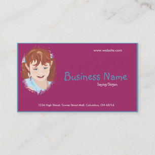 Little Girl Business Card Visitenkarte