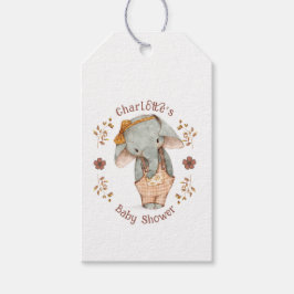 Little Girl Elephant Babydusche Geschenkanhänger
