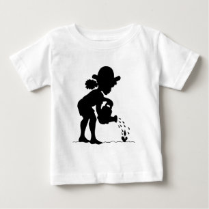 Little Girl Gardener Baby T-shirt