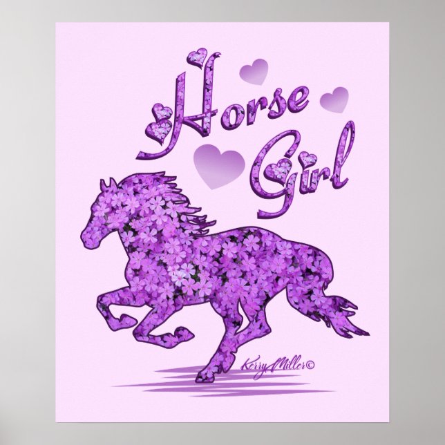 Little Girl Horse Poster (Vorne)