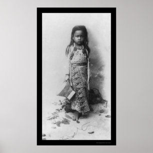 Little Girl in Java, Indonesien 1898 Poster