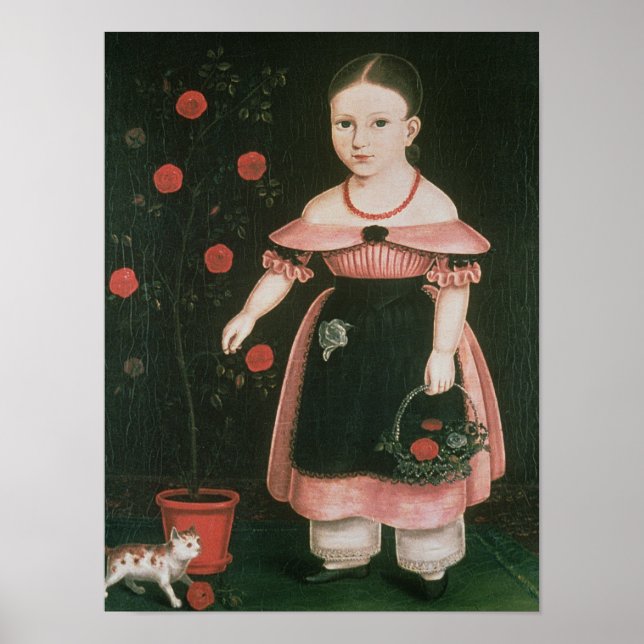 Little Girl in Lavender, c.1840 Poster (Vorne)